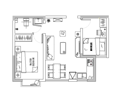 怡海馨苑樣板間平面設計賞析